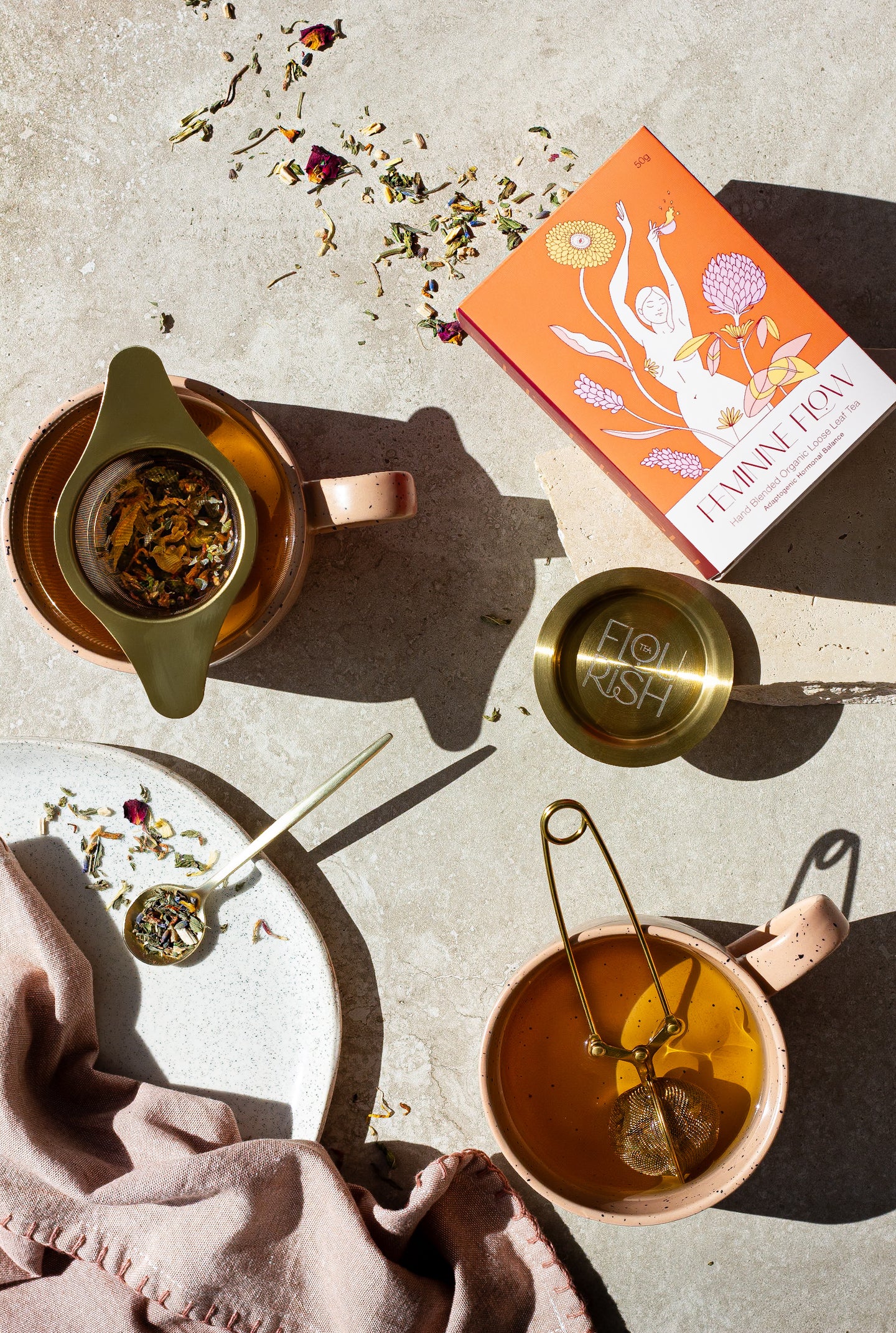 Golden Clamp Tea Infuser